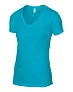  WOMEN'S LIGHTWEIGHT V-NECK TEE - Anvil