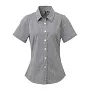  WOMEN'S SHORT SLEEVE GINGHAM MICROCHECK SHIRT - Premier