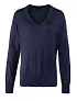  WOMEN'S KNITTED V-NECK SWEATER - Premier