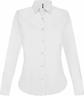 LADIES' LONG-SLEEVED STRETCH SHIRT - Kariban