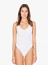  WOMEN'S COTTON SPANDEX TANK THONG BODYSUIT - American Apparel