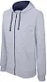  MEN'S CONTRAST HOODED FULL ZIP SWEATSHIRT - Kariban
