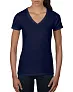  WOMEN'S LIGHTWEIGHT V-NECK TEE - Anvil