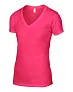  WOMEN'S LIGHTWEIGHT V-NECK TEE - Anvil