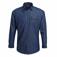 MEN’S JEANS STITCH DENIM SHIRT - Premier