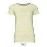  SOL'S MILES WOMEN - ROUND NECK STRIPED T-SHIRT - SOL'S