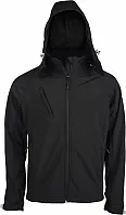 Muška softshell jakna s kapuljačom na odvajanje - Kariban