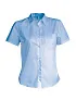  LADIES' SHORT-SLEEVED COTTON POPLIN SHIRT - Kariban