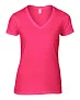  WOMEN'S LIGHTWEIGHT V-NECK TEE - Anvil