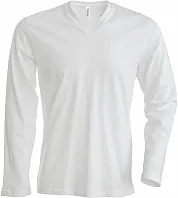 MEN'S LONG-SLEEVED V-NECK T-SHIRT - Kariban