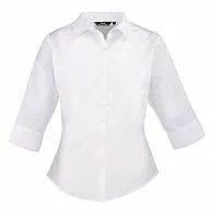 WOMEN'S POPLIN 3/4 SLEEVE BLOUSE - Premier