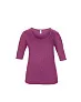  WOMEN’S TRI-BLEND DEEP SCOOP 1/2 SLEEVE TEE - Anvil