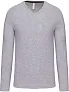 MEN'S LONG-SLEEVED V-NECK T-SHIRT - Kariban