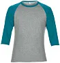  ADULT TRI-BLEND ¾ SLEEVE RAGLAN TEE - Anvil