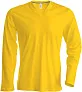  MEN'S LONG-SLEEVED V-NECK T-SHIRT - Kariban