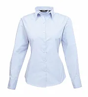 WOMEN'S LONG SLEEVE POPLIN BLOUSE - Premier