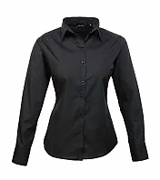 WOMEN'S LONG SLEEVE POPLIN BLOUSE - Premier