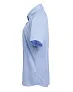  WOMEN'S SHORT SLEEVE GINGHAM MICROCHECK SHIRT - Premier