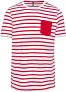  STRIPED SHORT SLEEVE SAILOR T-SHIRT WITH POCKET - 160 g/m² - Kariban