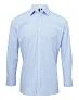  MEN'S LONG SLEEVE GINGHAM COTTON MICROCHECK SHIRT - Premier