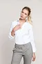  LADIES’ LONG-SLEEVED COTTON POPLIN SHIRT - Kariban