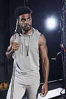 URBAN SLEEVEESS MUSCLE HOODIE - 240 g/m² - Just Cool