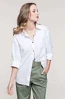 LADIES' LONG SLEEVE LINEN AND COTTON SHIRT - Kariban
