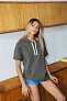  Unisex hoodica kratkih rukava - American Apparel