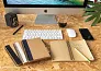  Kraft spiral notebook with pen - XD Collection