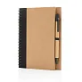  Kraft spiral notebook with pen - XD Collection