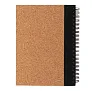  Cork spiral notebook with pen - XD Collection