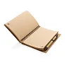  Cork spiral notebook with pen - XD Collection