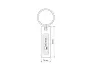 PIANO COLORE Metal keyring