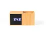 GRID LCD clock with pen holder