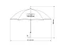 BLACK LINE umbrella with automatic opening - CASTELLI