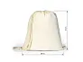 MELON 105 Cotton drawstring bag, 105 g/m2 - BRUNO