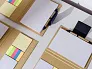 AZUL biodegradable notebook with biodegradable ball pen