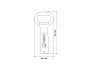 HOMER Aluminium bottle opener