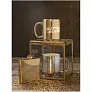 Elixer 175 ml gold hip flask - Bullet