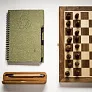 TELDE eco notebook with lined pages and pen