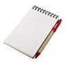 ECO RIBBON notebook with clear pages 90x140 / 140 pages with pen