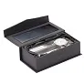 CRISTALINO CLOCK paperweight with table clock