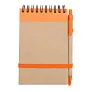 ECO RIBBON notebook with clear pages 90x140 / 140 pages with pen