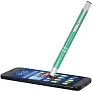 Moneta anodized aluminium click stylus ballpoint pen