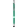 Moneta anodized aluminium click stylus ballpoint pen