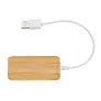  USB hub od bambusa - C - XD Collection