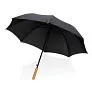  23" Impact AWARE™ RPET 190T auto open bamboo umbrella - XD Collection
