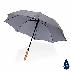 23" Impact AWARE™ RPET 190T auto open bamboo umbrella - XD Collection