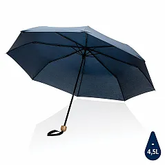 Impact AWARE™ 20.5" RPET Pongee mini kišobran s bambus drškom - XD Collection