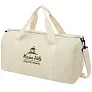 Pheebs 210 g/m² recycled cotton and polyester duffel bag